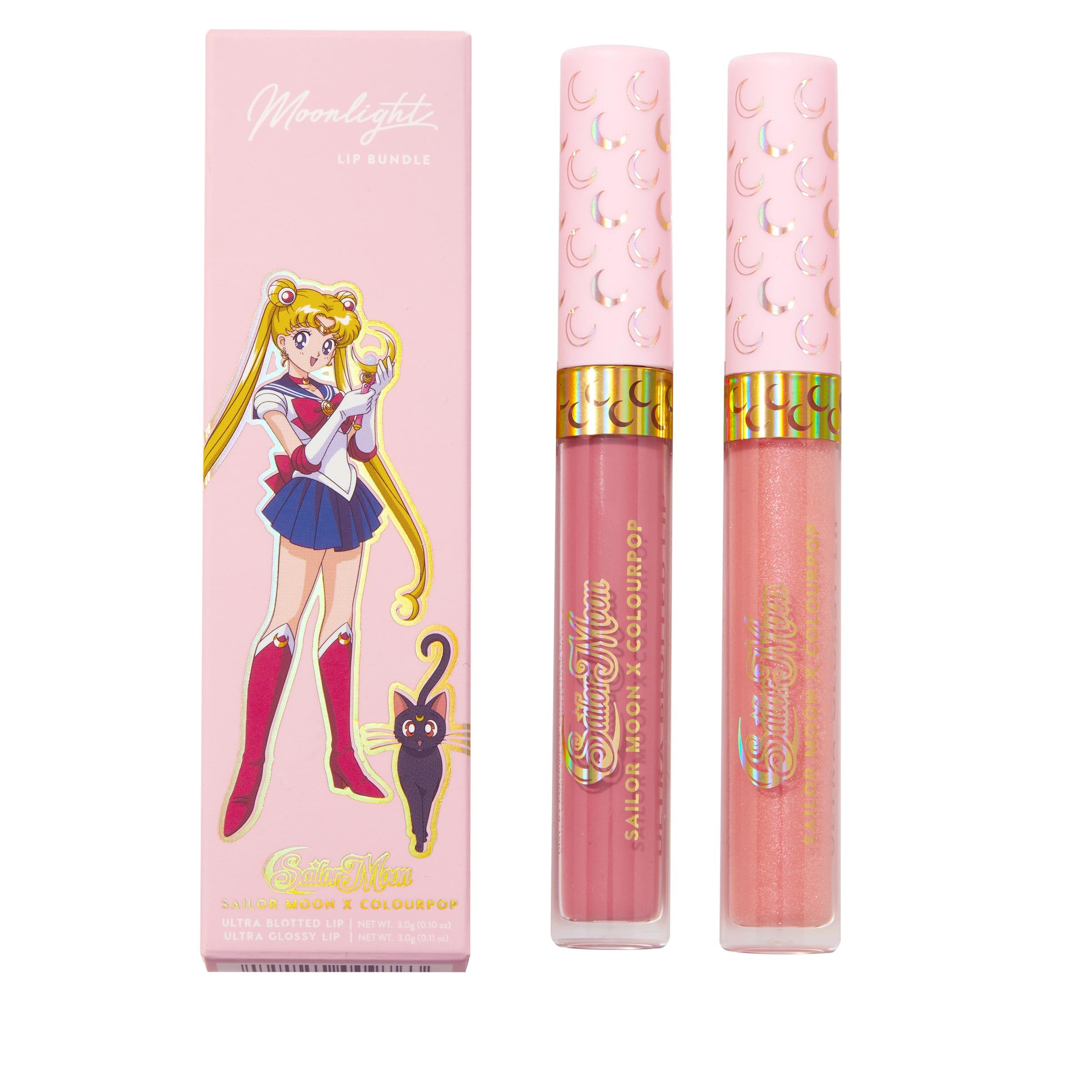 ColourPop Sailor Moon Bun Head Ultra Blotted Lip swatch for rosy-blurred lips