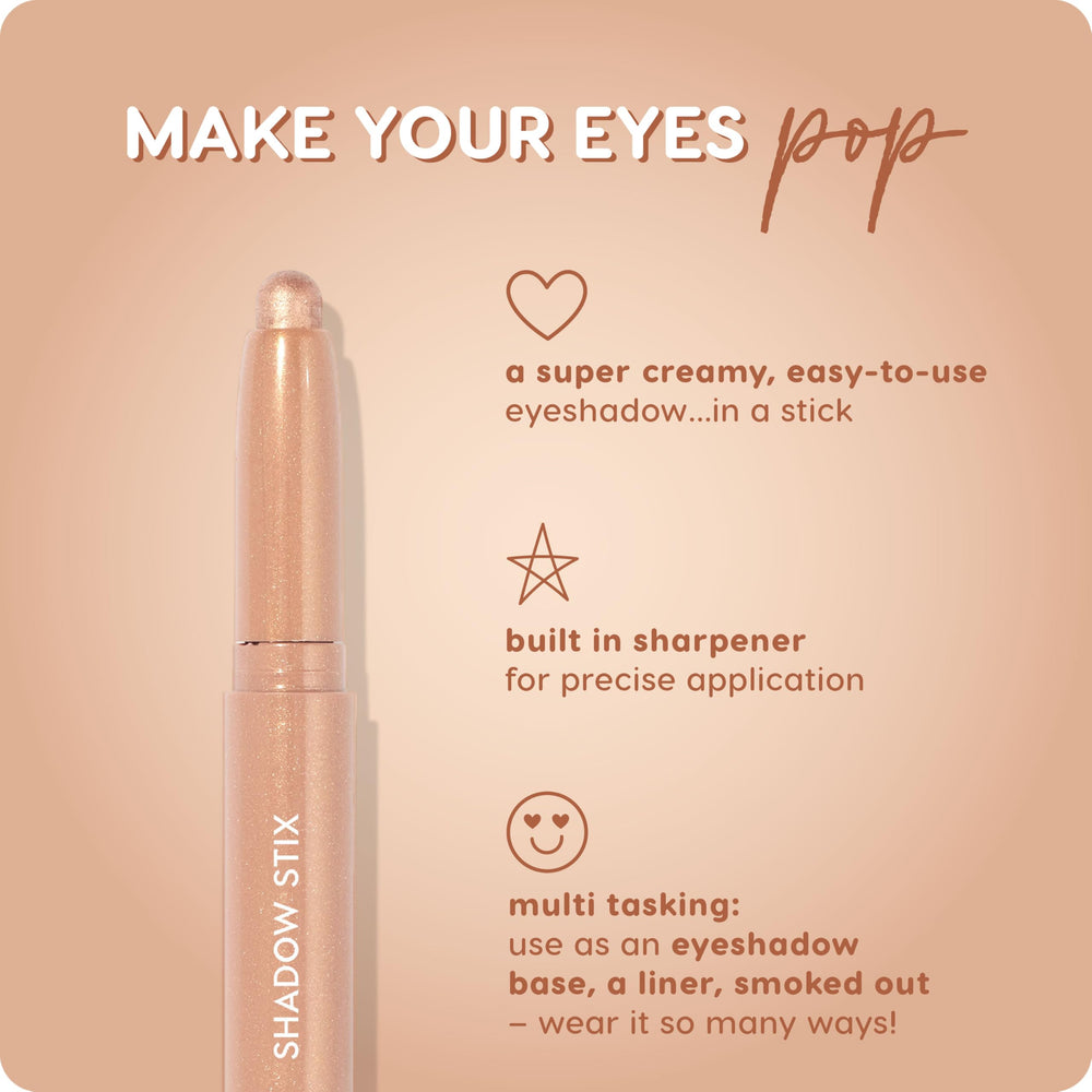 ColourPop Shadow Stix Honey BB precise tip aids easy eye makeup application.