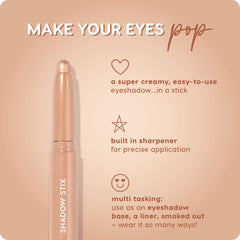 ColourPop Shadow Stix Honey BB precise tip aids easy eye makeup application.