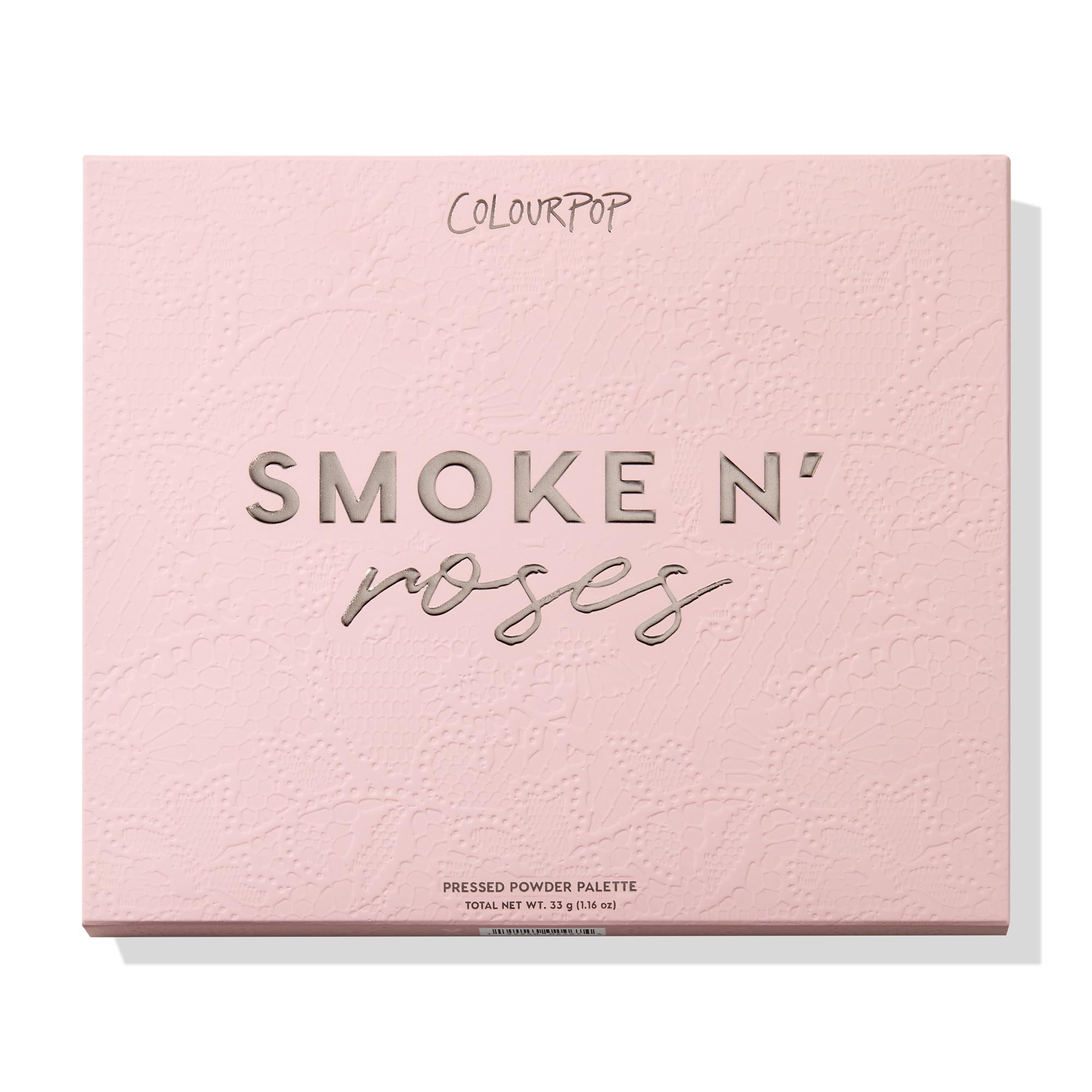 ColourPop Smoke N Roses palette swatches showcase versatile color payoff.