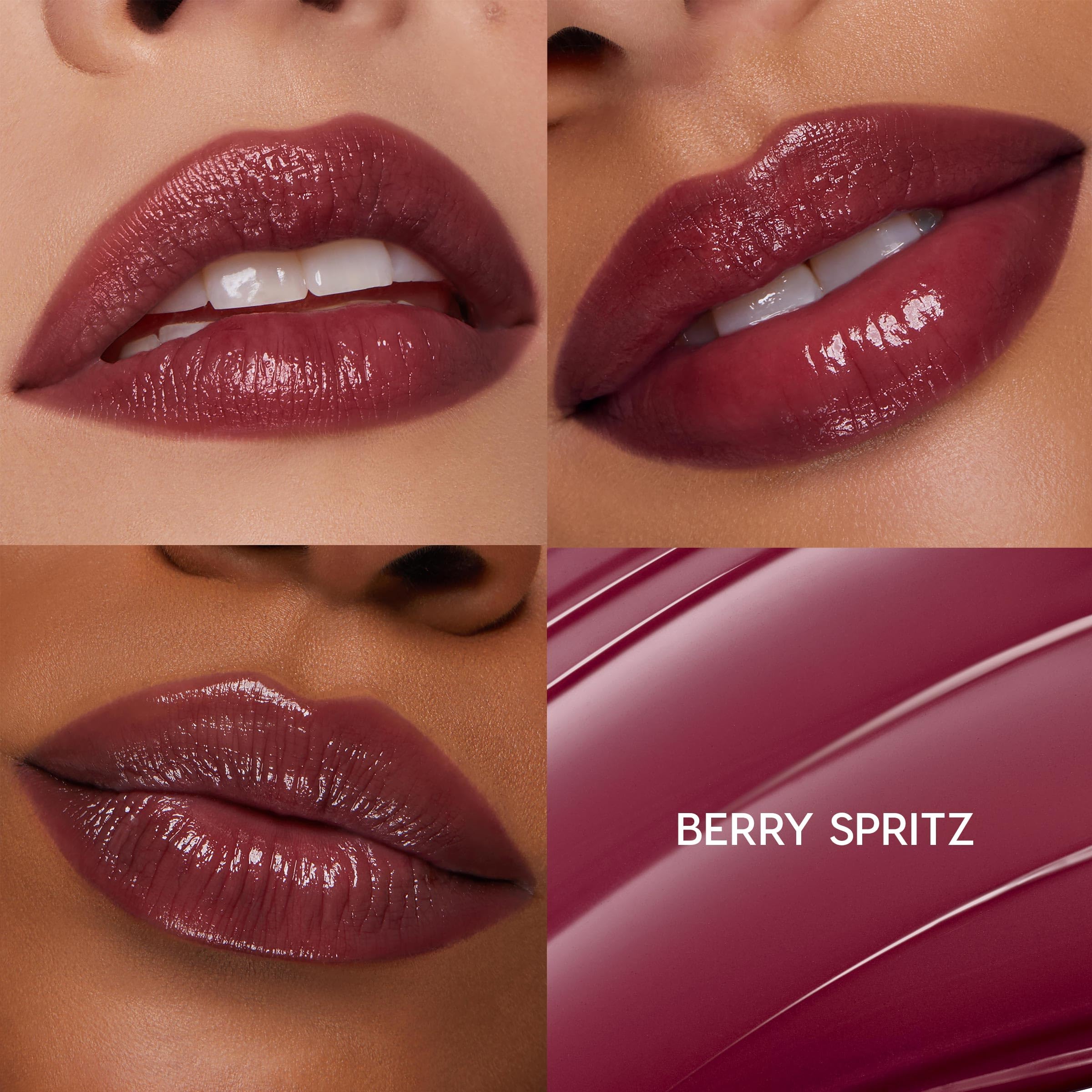 ColourPop So Juicy Plumping Lip Gloss Balm berry spritz packaging closeup highlights premium tube and sleek label