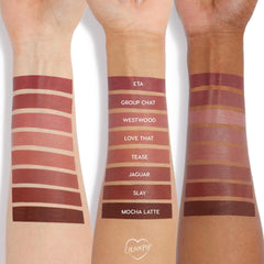 ColourPop So Juicy Plumping Lip Liner skin swatch demonstrates smooth texture and wear.