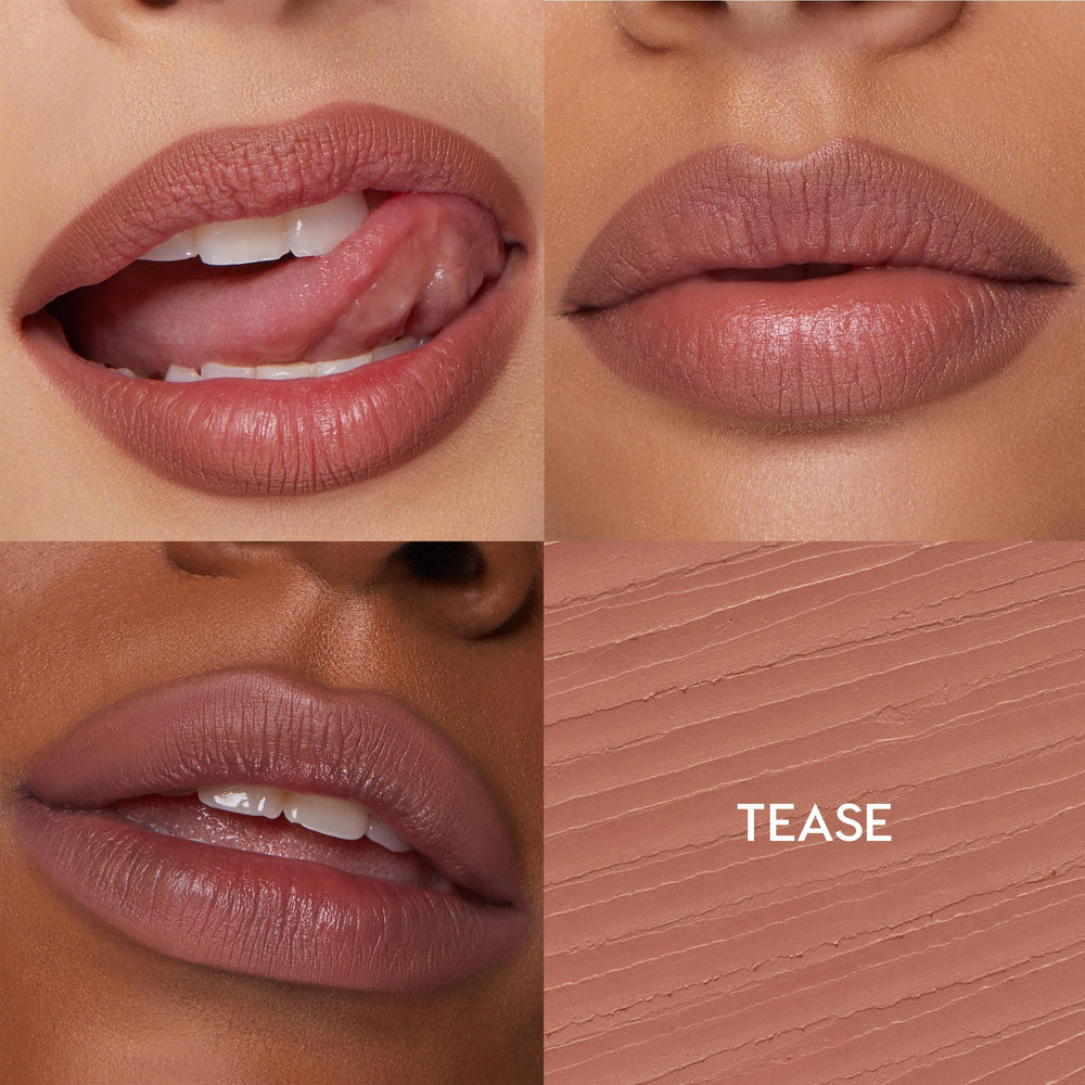 ColourPop So Juicy Plumping Lip Liner Tease tip-detail captures precision for neat lip outlines.
