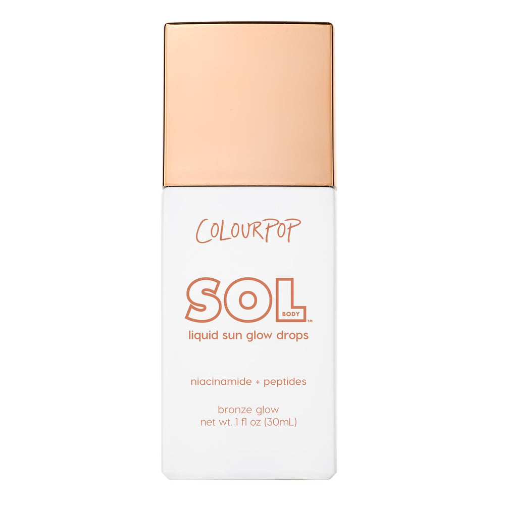 ColourPop Sol Glow Drops bottle pour shows buildable bronze glow for face and body
