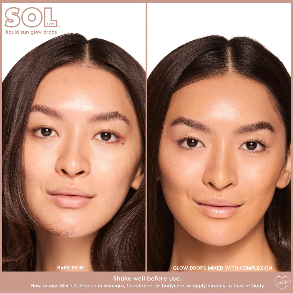 ColourPop Sol Glow Drops sun-kissed leg glow ready for summer days