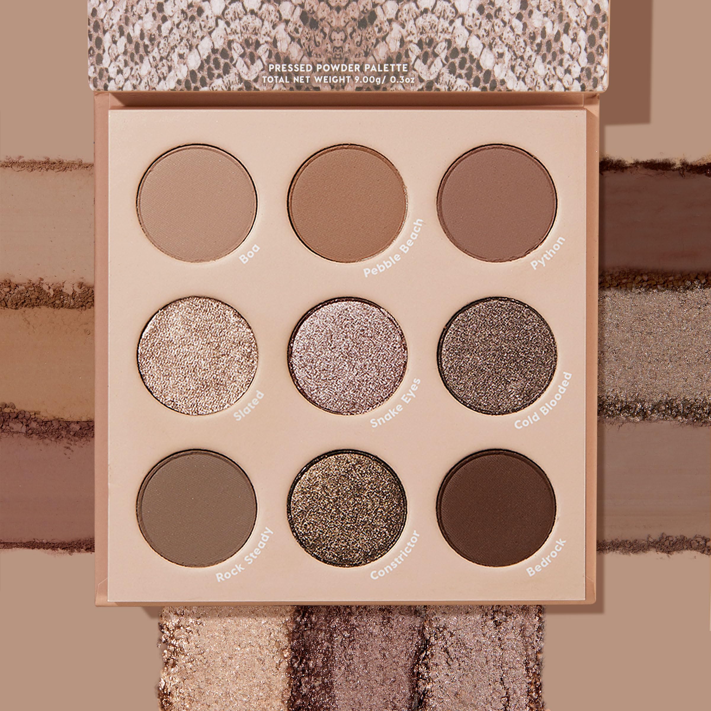 ColourPop That's Taupe palette open compact for on-the-go eye makeup.