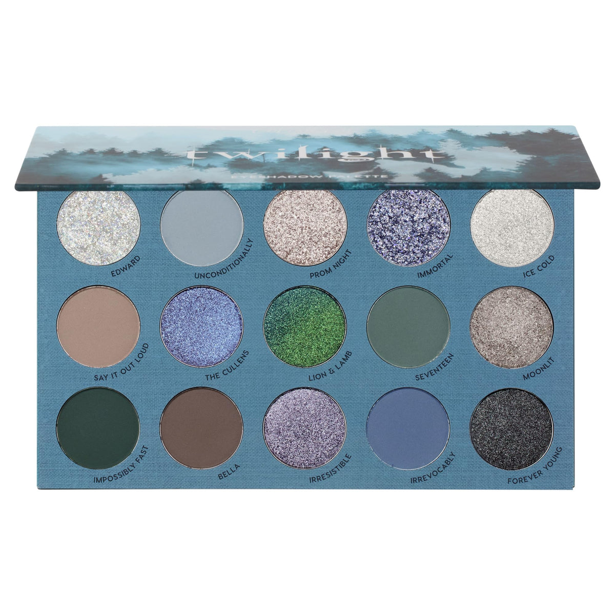 ColourPop Twilight Edward sparkles with white glitter for bright daytime looks
