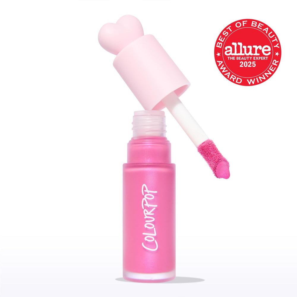 ColourPop Weightless Liquid Blush Sweet Treat with doe-foot applicator enables quick, accurate application.