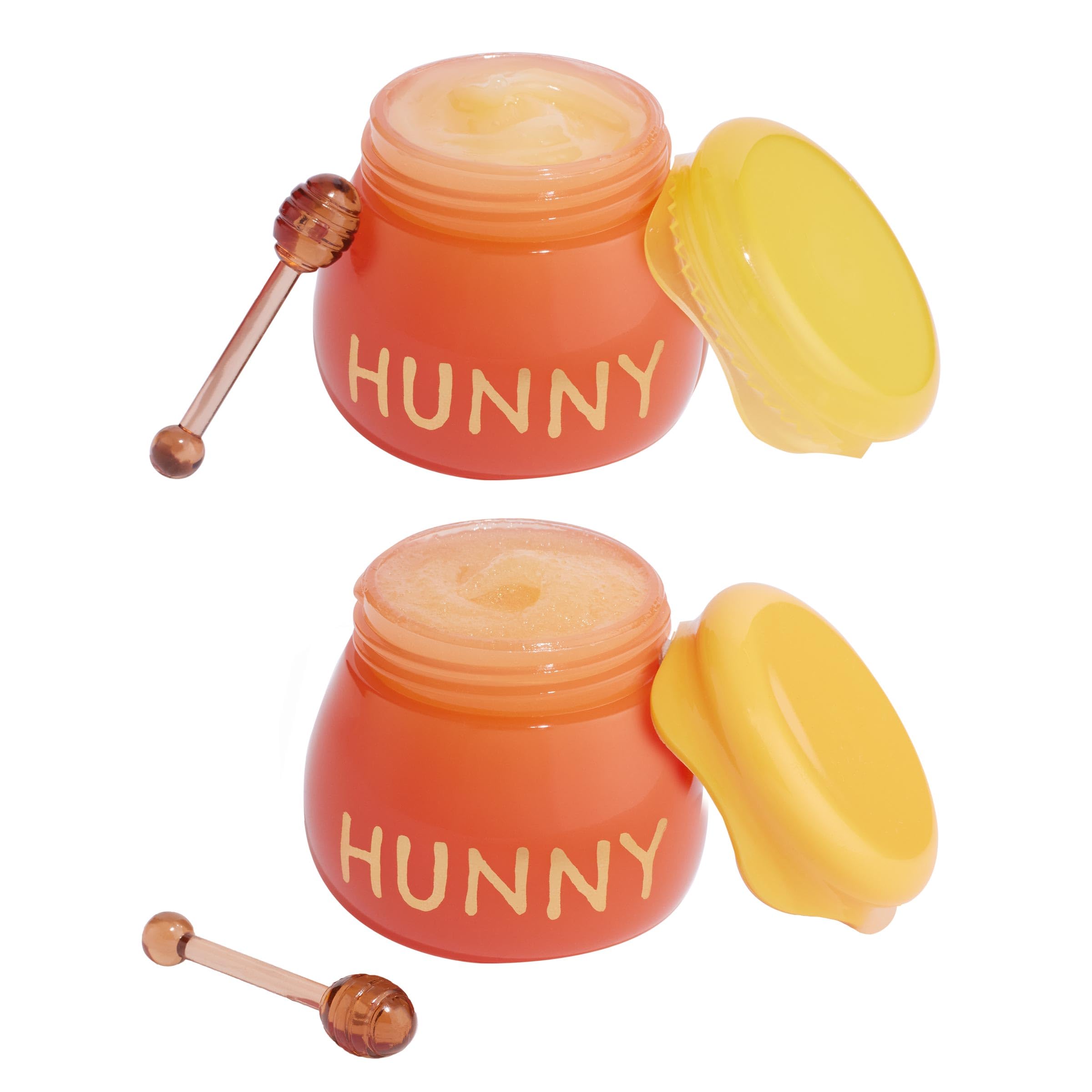ColourPop Winnie the Pooh lip scrub close-up showing smoothing exfoliation for soft lips.