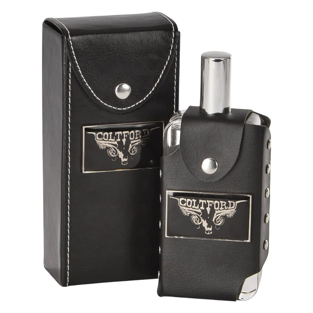 Colt Ford Cologne packaging details highlight 3.4 fl oz convenience