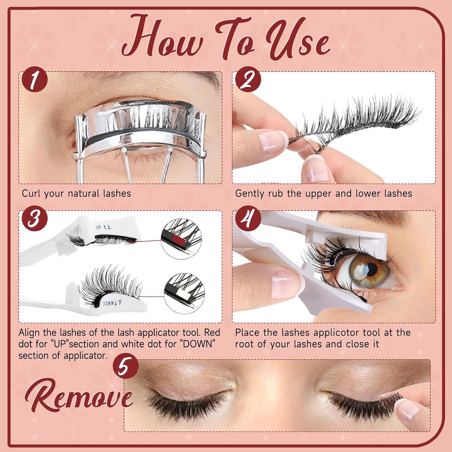 Comasua applicator makes eyelash application precise and mess-free.