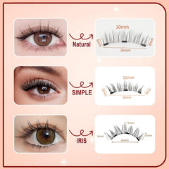 Comasua magnetic lashes with three pairs provide versatile styling options.