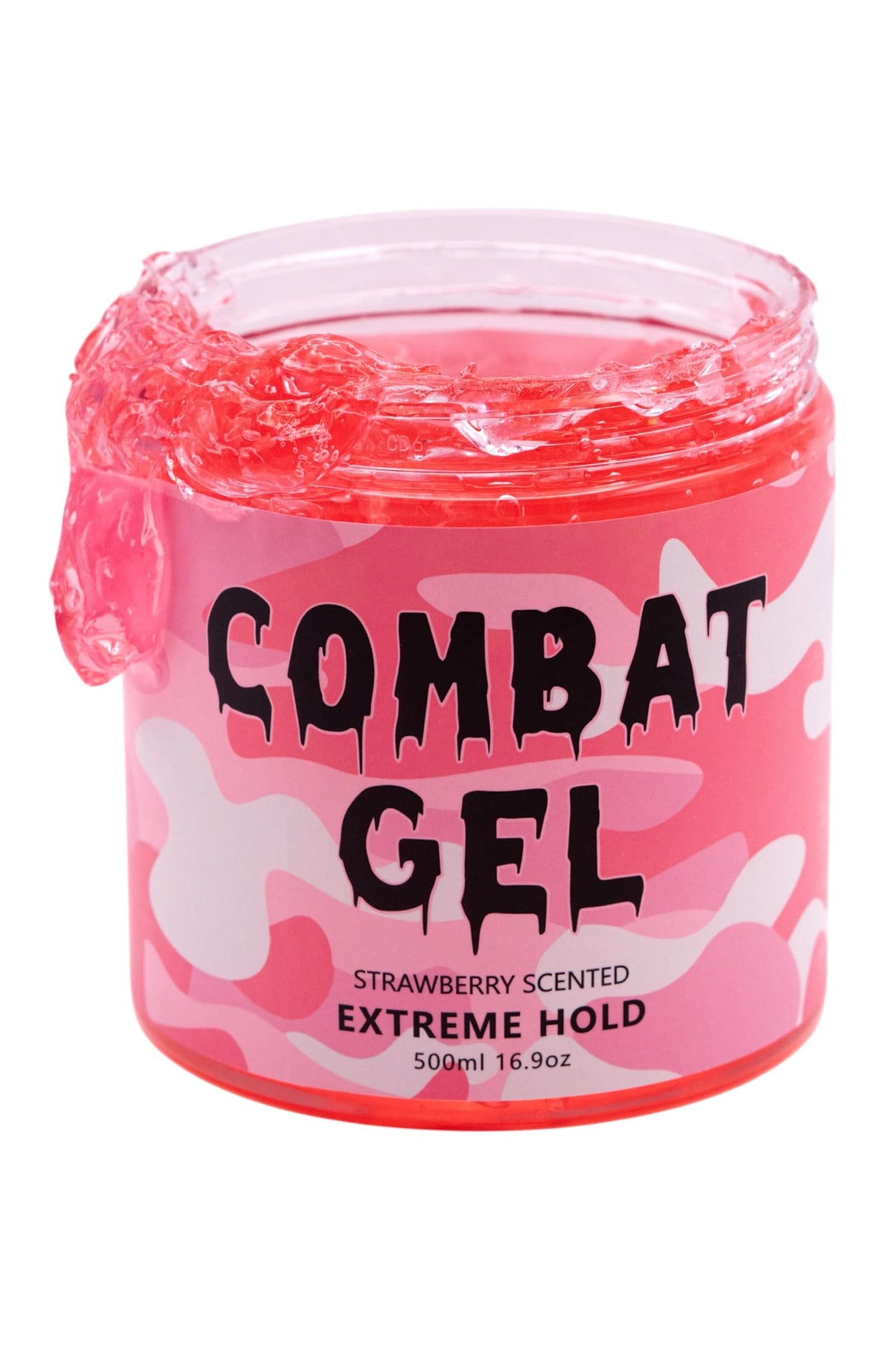 Combat Gel Extreme Hold delivers a slick finish with strawberry aroma for long-lasting style
