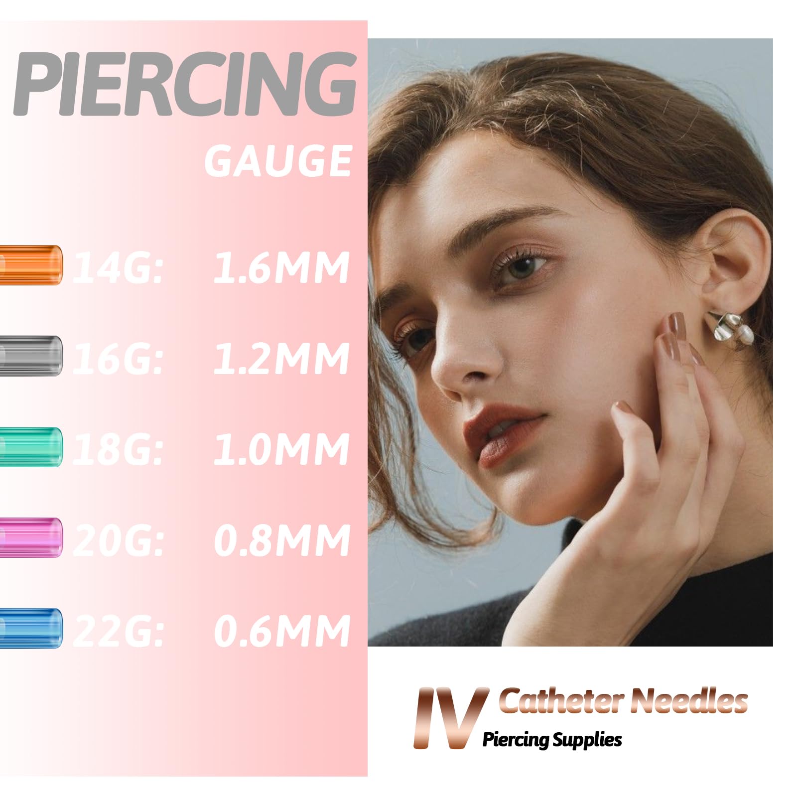 Combofix IV catheter needles 16G soft rubber guards for comfortable guiding