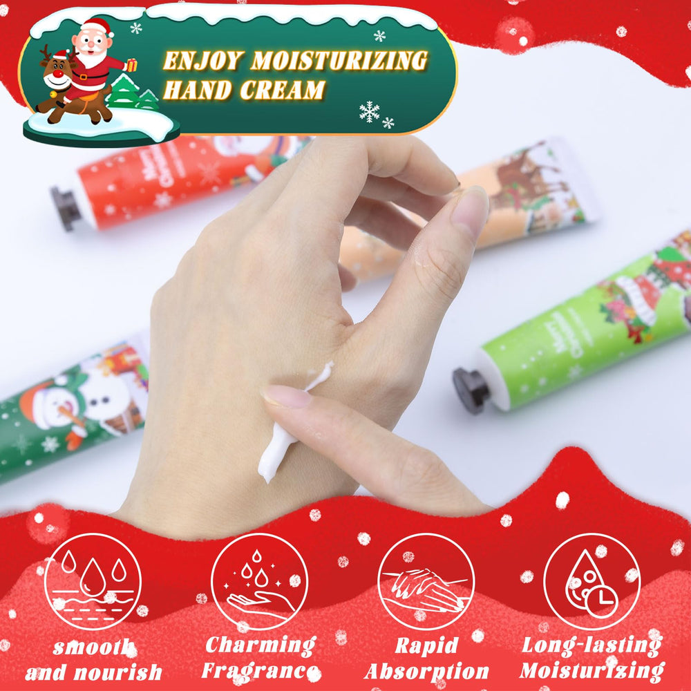 Comdian Christmas party favors keep hands moisturized during events.