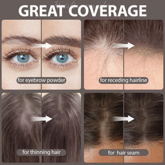 Comdian Hairline Powder on hairline for natural density