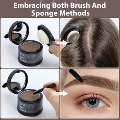Comdian Hairline Powder bottle side detail shows compact design for on-the-go touch-ups.