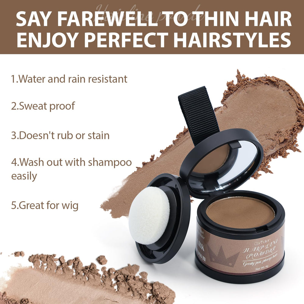 Comdian hairline powder cotton swabs help clean edges and finish.