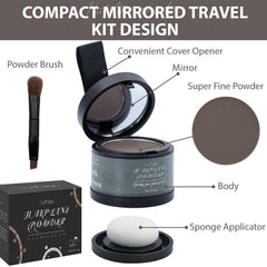 Comdian Hairline Powder close-up shows dense coverage