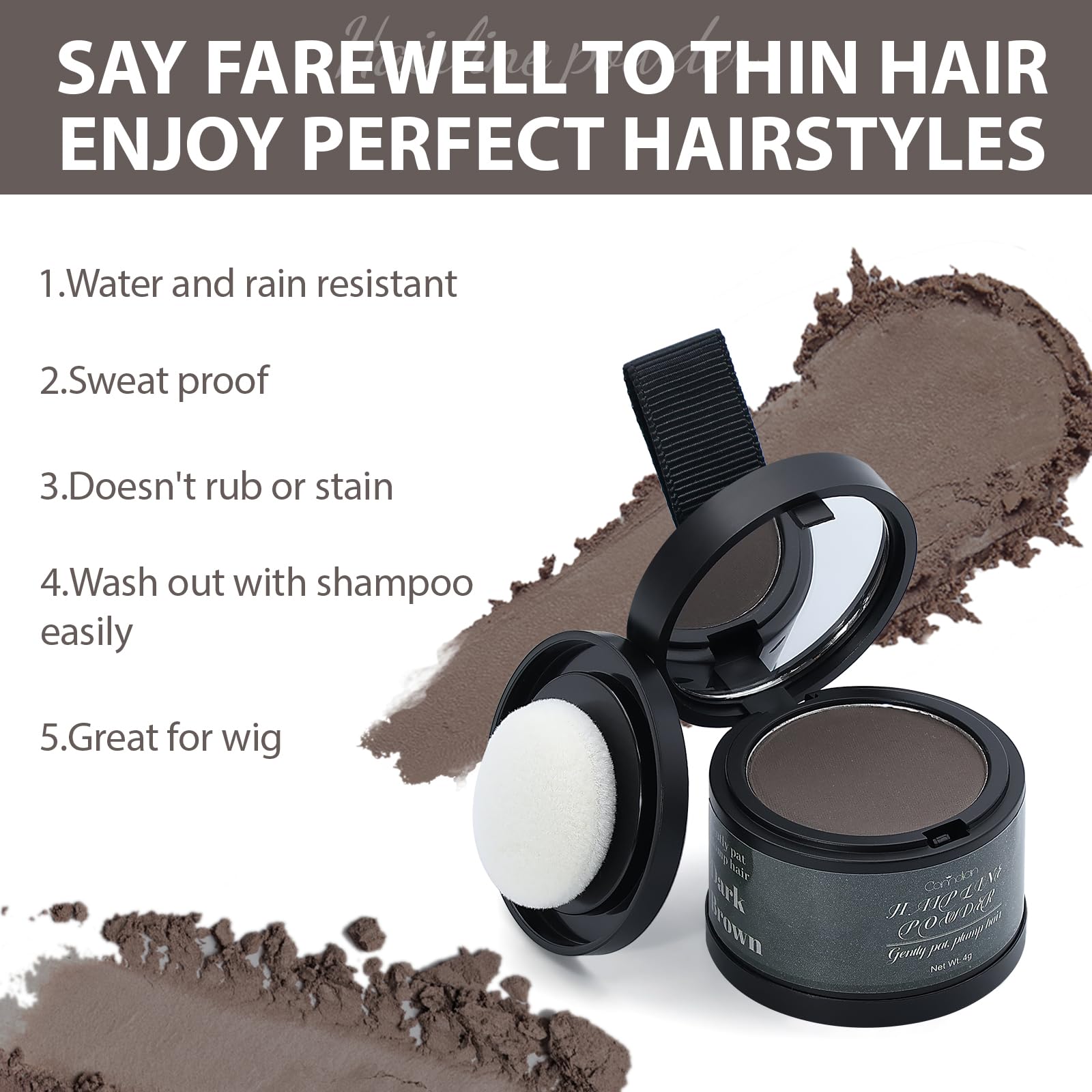 Comdian Hairline Powder makeup brush for precise application
