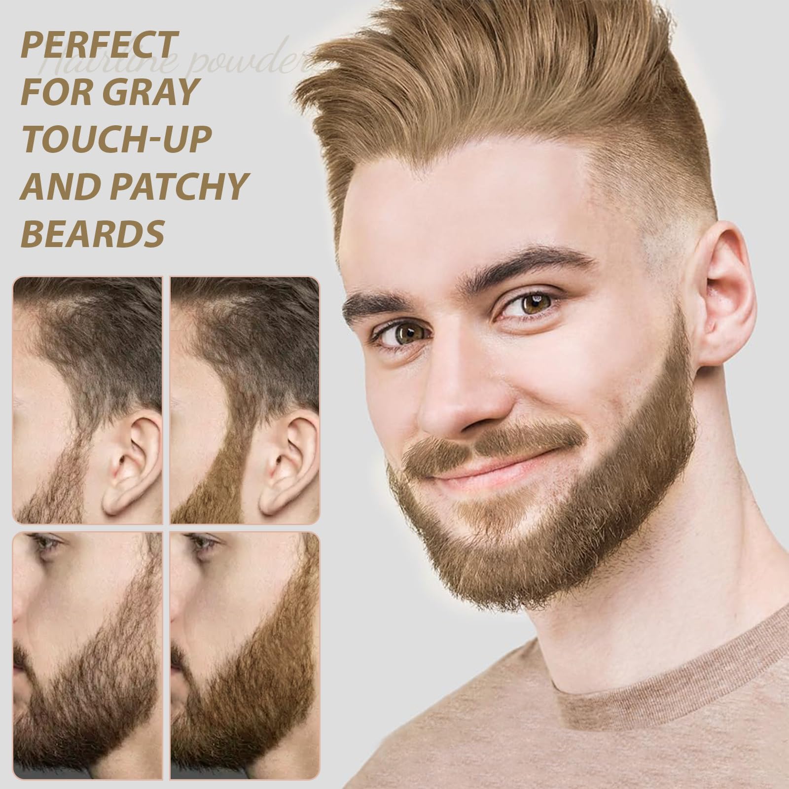 Comdian hairline powder two-pack for on-the-go touch ups all day.