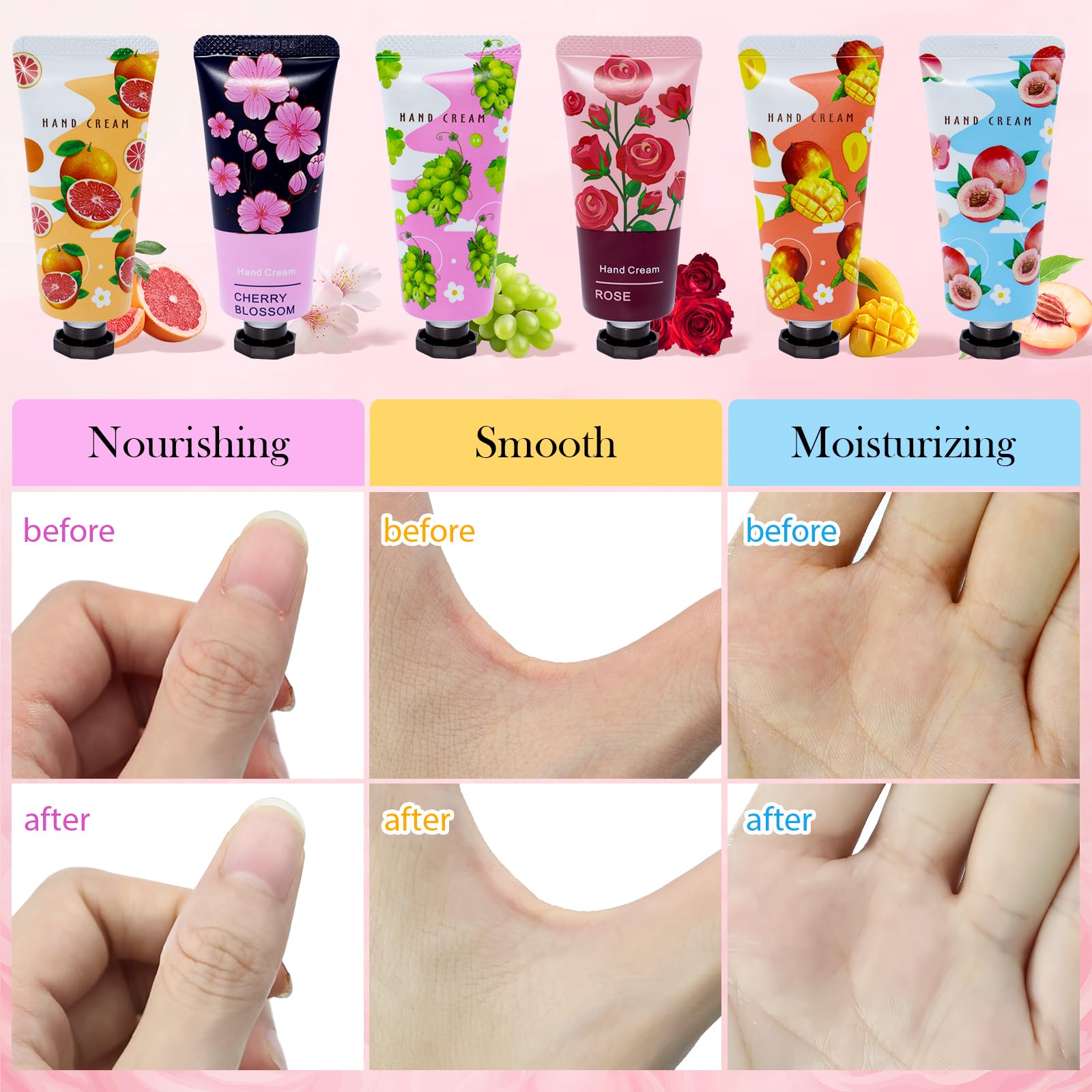Comdian hand cream formula suitable for all skin types and quick absorption.
