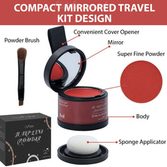 Comdian rubber bands included to help secure hair while touching up