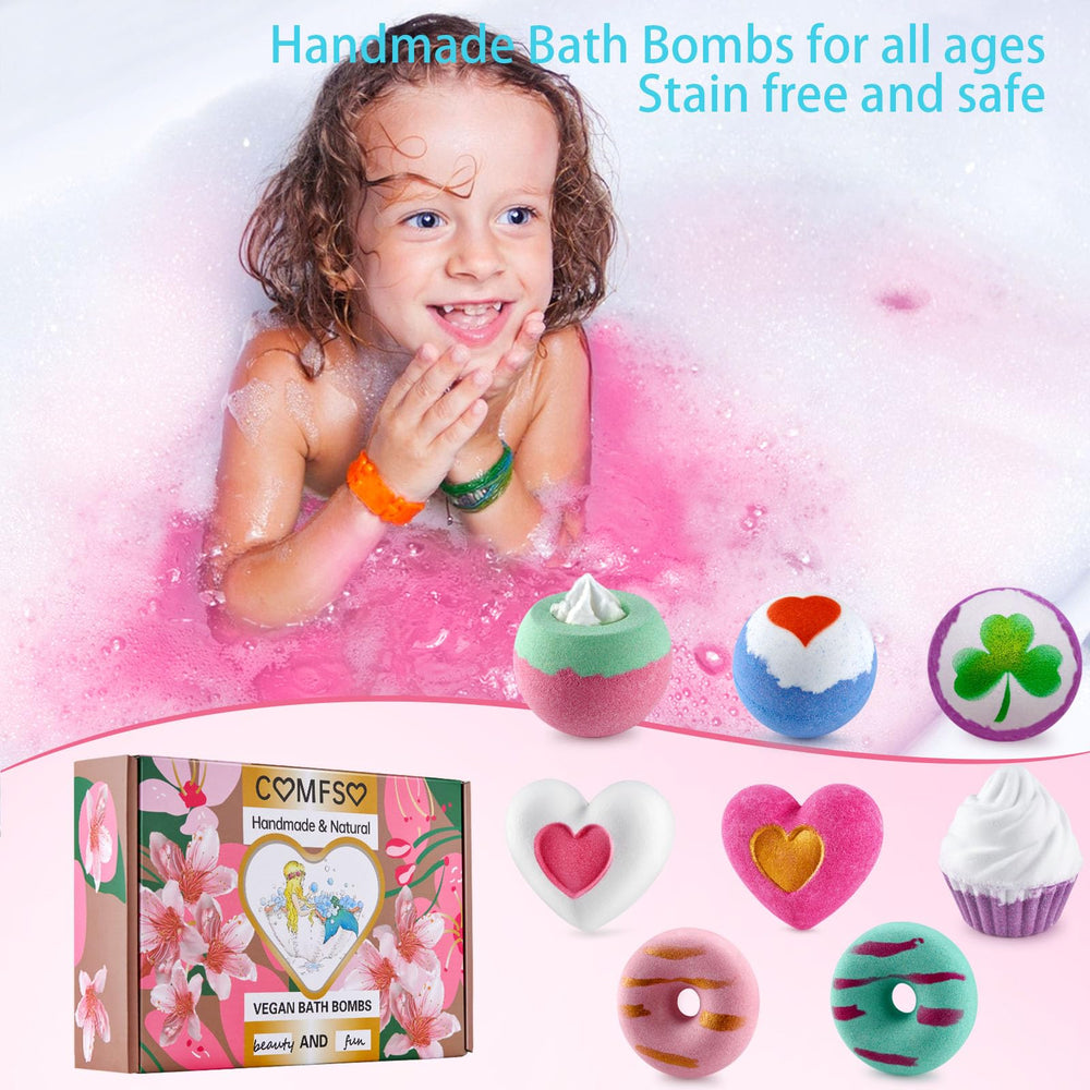 Comfso bath bombs ice cream shape adds whimsy and soothing essential oil notes
