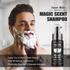 Comfy Mate beard kit brush for smoother texture.