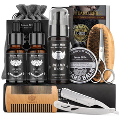 Comfy Mate beard kit shampoo bottle for clean, nourished facial hair.