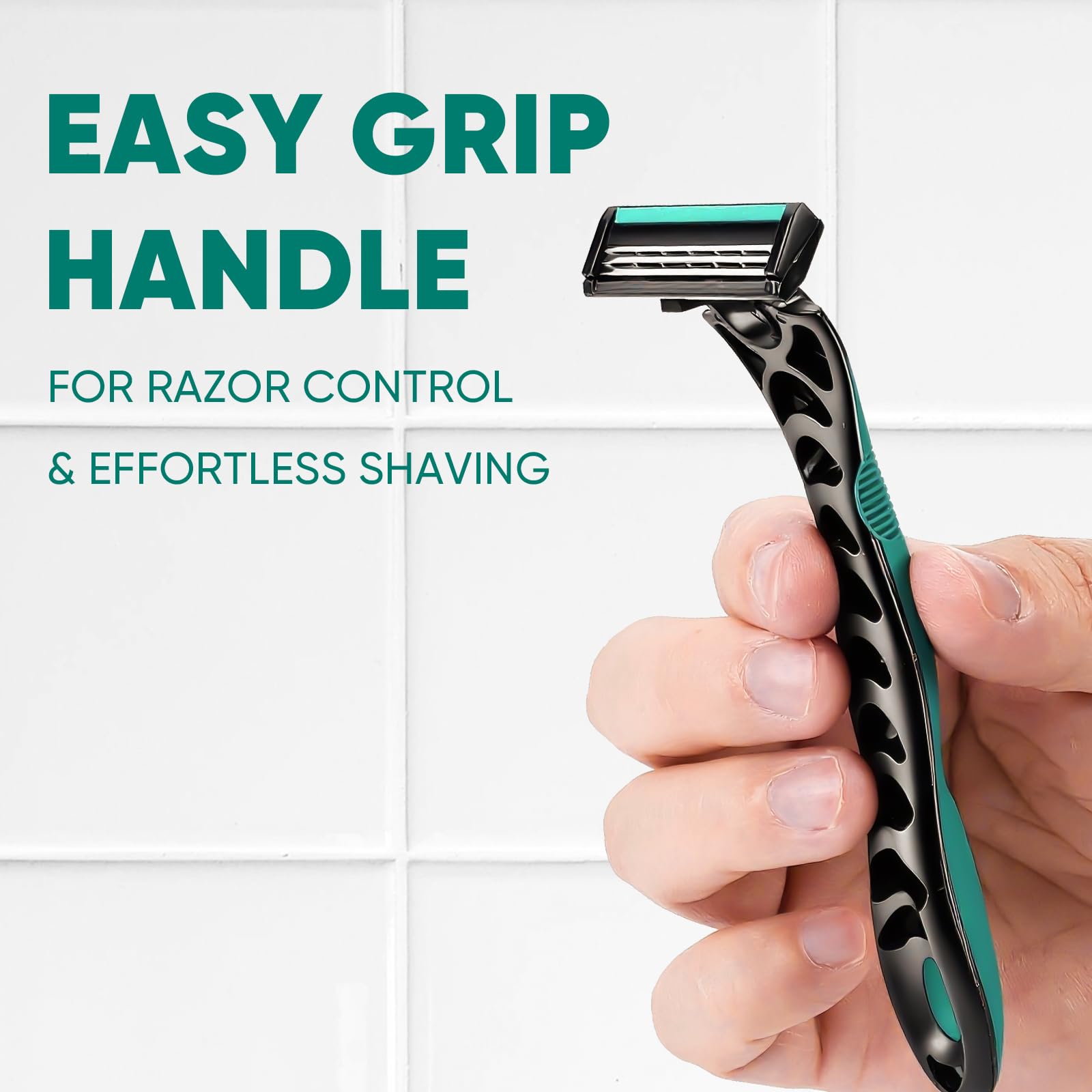 Comfycheer skin-friendly shaving demo illustrating comfortable routine grooming.