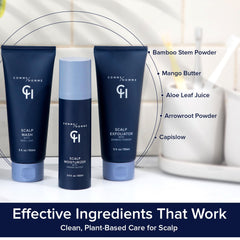 Comme Homme 3-step kit helps create a refreshed scalp-ready routine.