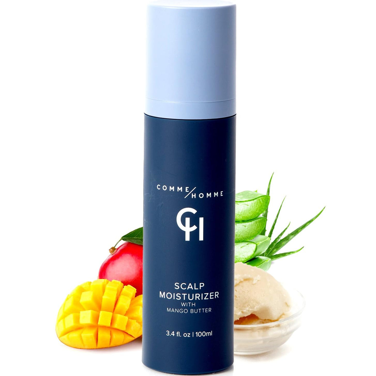 Comme Homme soothing scalp moisturizer for bald heads delivers lasting hydration without greasiness.