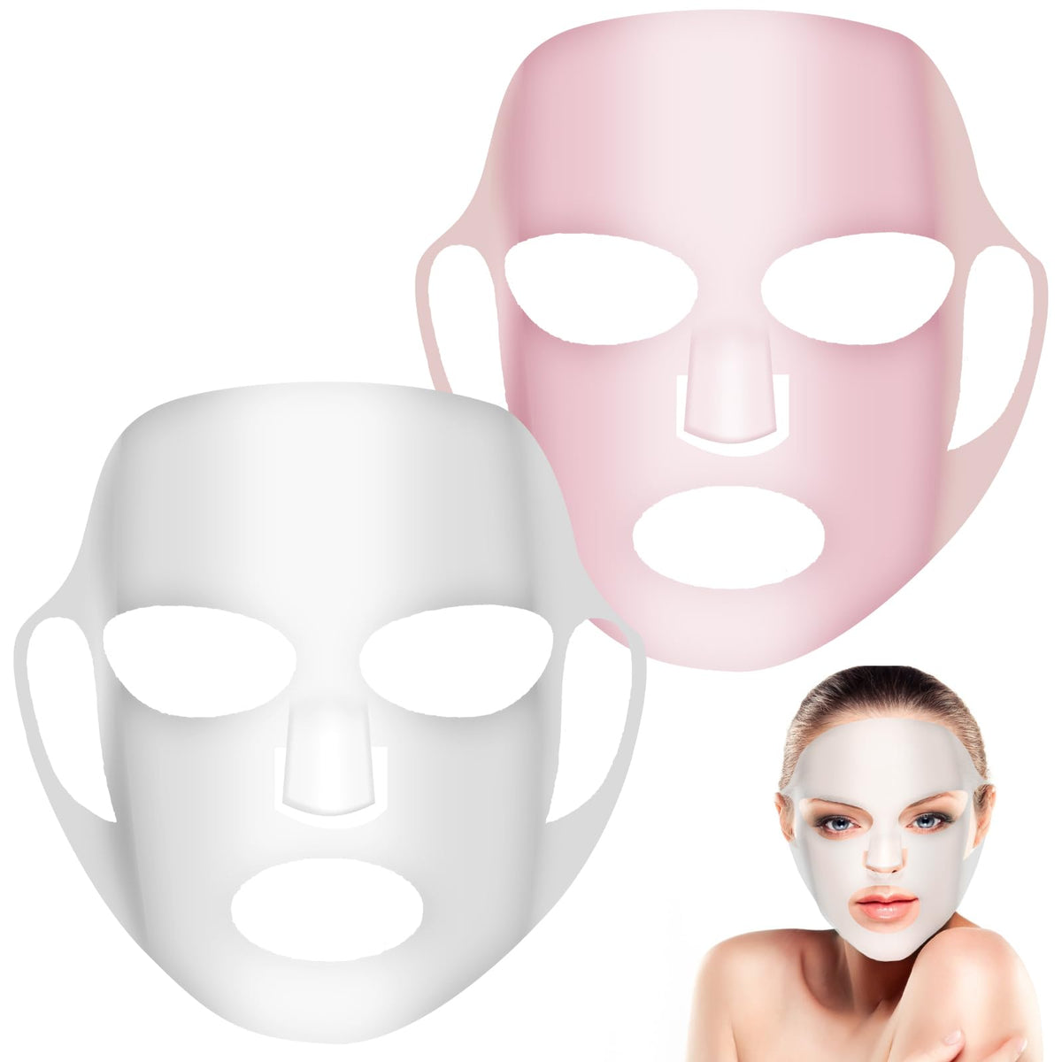 COMNICO transparent silicone mask cover protects the mask and reduces evaporation.