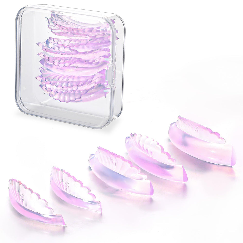 COMNICO lash lift pad shell pink close-up for gentle eye shaping during curling