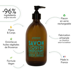 La Compagnie de Provence foam close-up showing creamy lather and gentle cleansing.