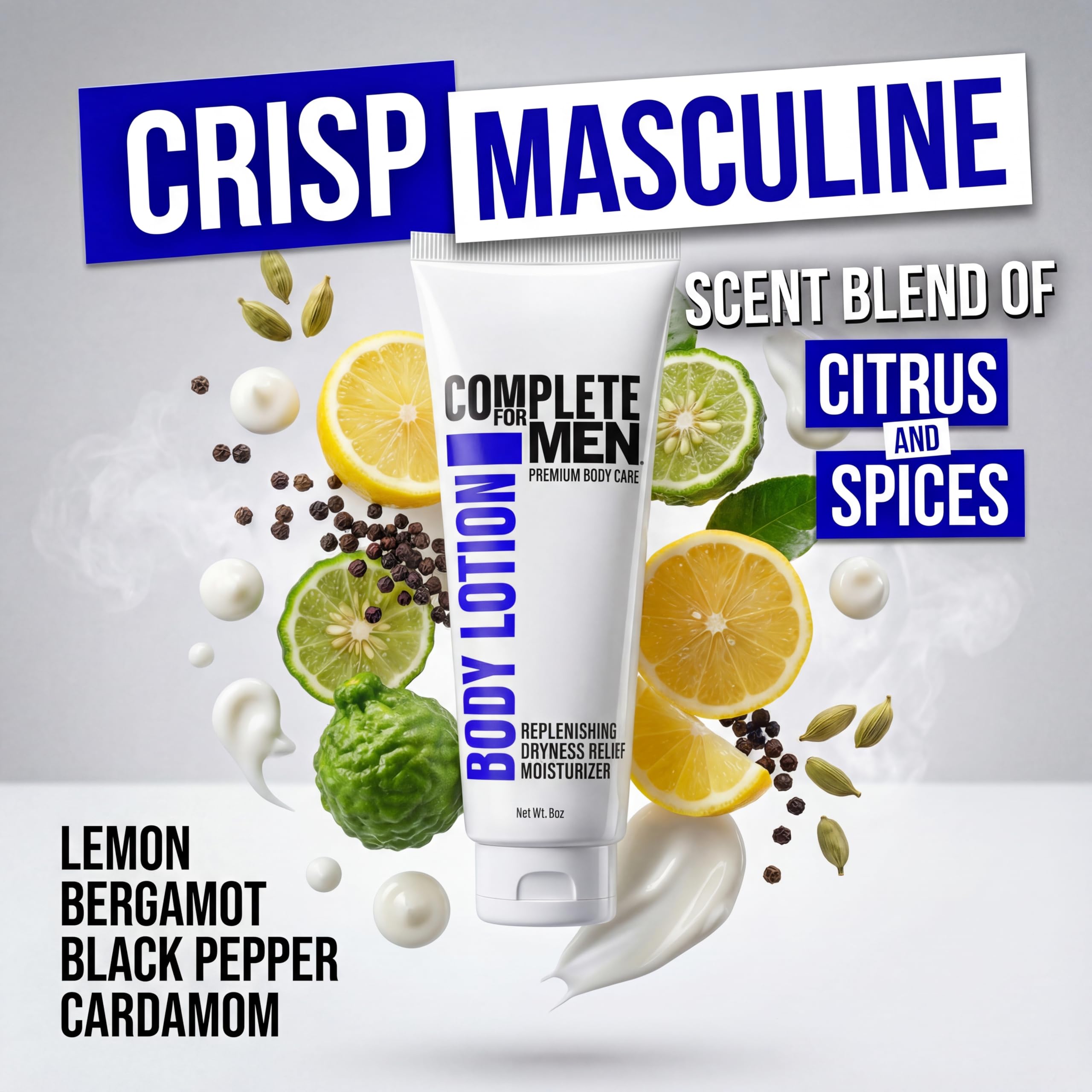 Complete for Men avocado oil boosts nourishment without a sticky feel.