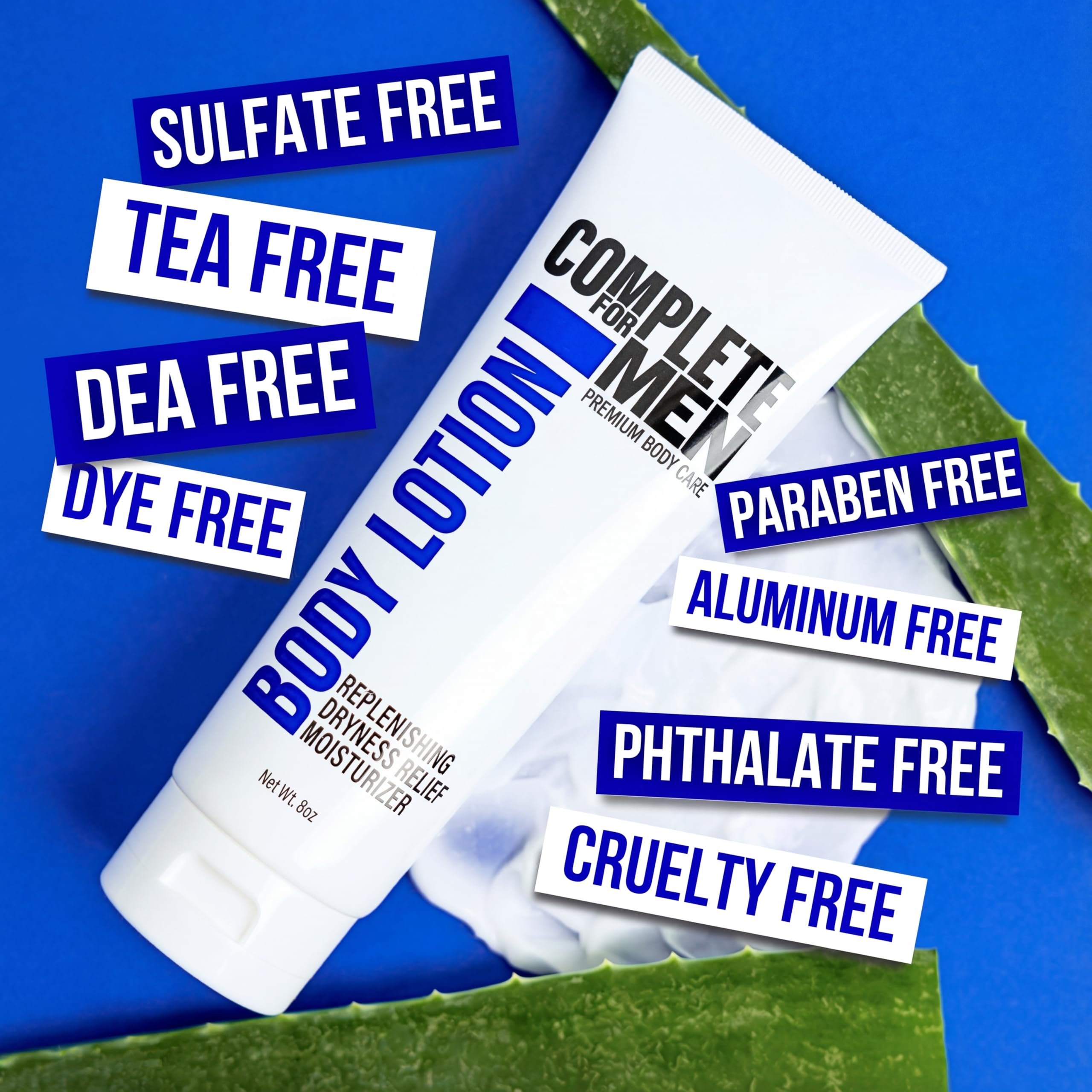 Complete for Men daily application leaves skin refreshed and hydrated.