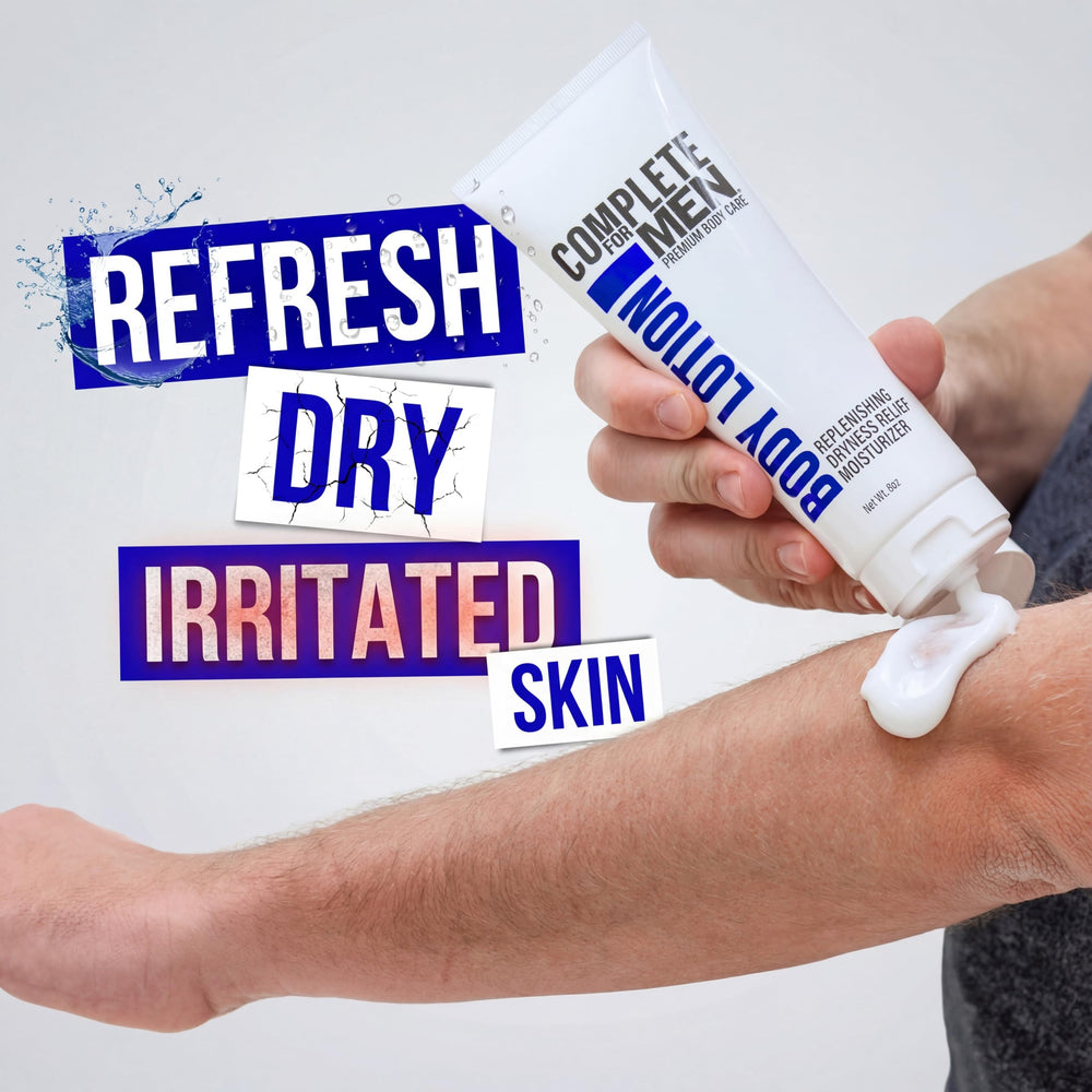 Complete for Men non-greasy texture delivers light, fast absorption after application.
