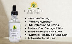 Complete Skin Solutions bottle-dispensing setup illustrates easy daily drops