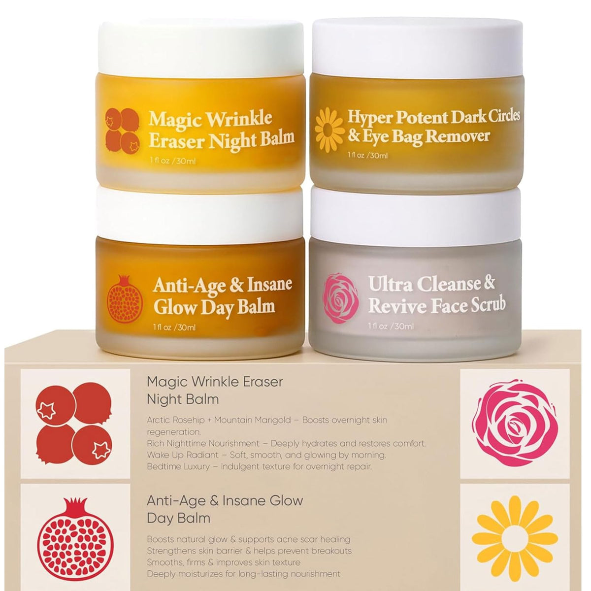 Complete System Mature Skin balm jar close-up, rich hydration for lasting smoothness.