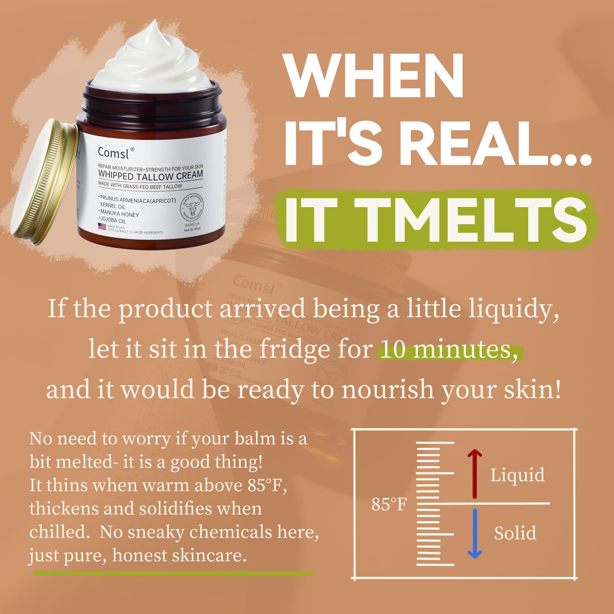comsl raw honey ingredient closeup natural sweetness plus nourishing skin benefits