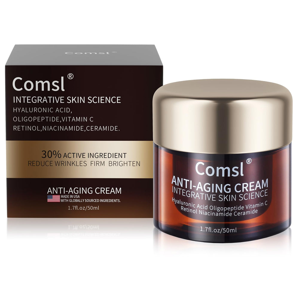 Comsl bottle shows 30% active ingredients for refreshed skin.