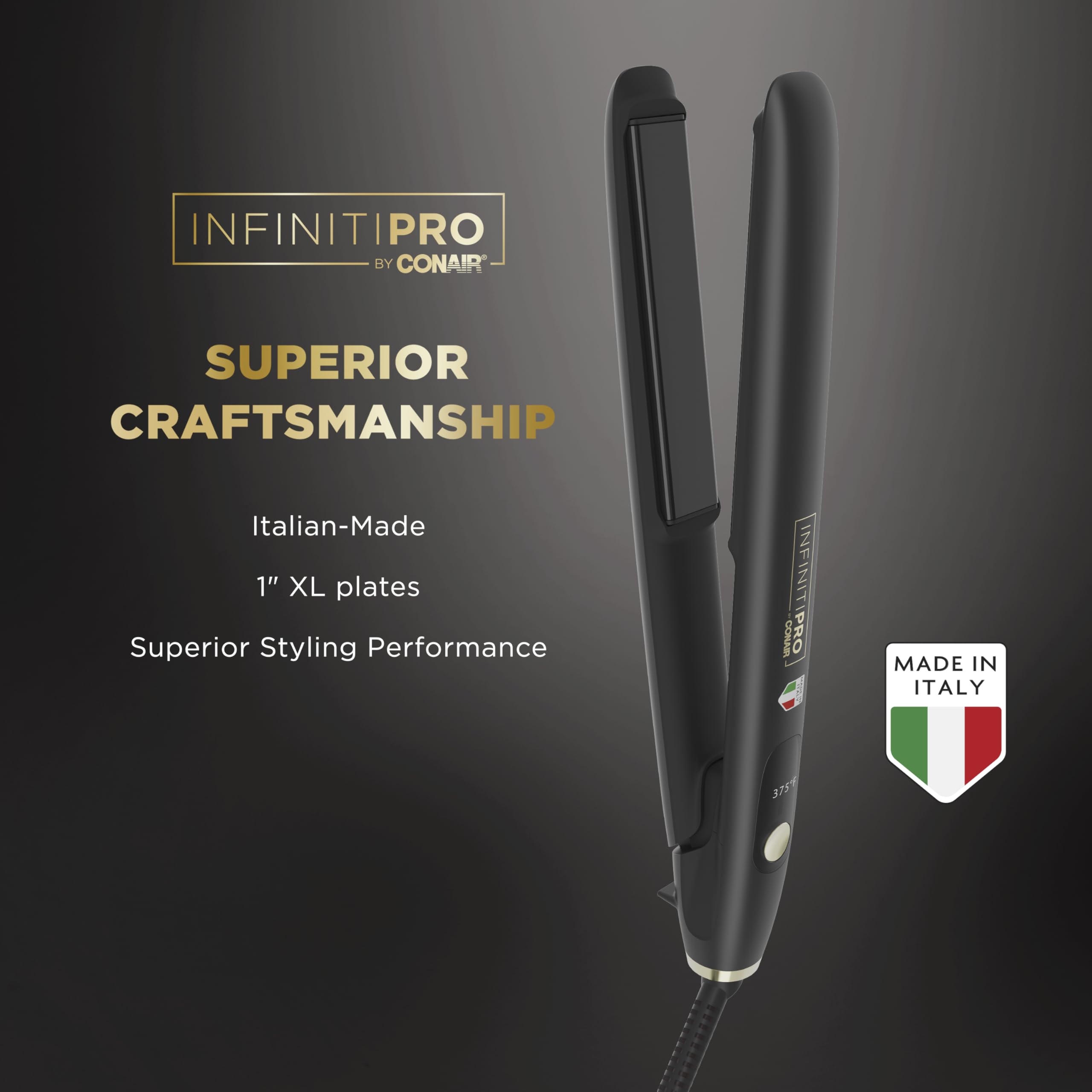 ArteBella flat iron demonstrating even heat across plates for smooth results