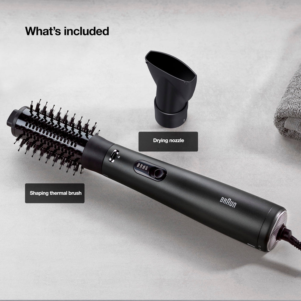 Conair Braun 2-in-1 ergonomic handle design for comfortable styling sessions