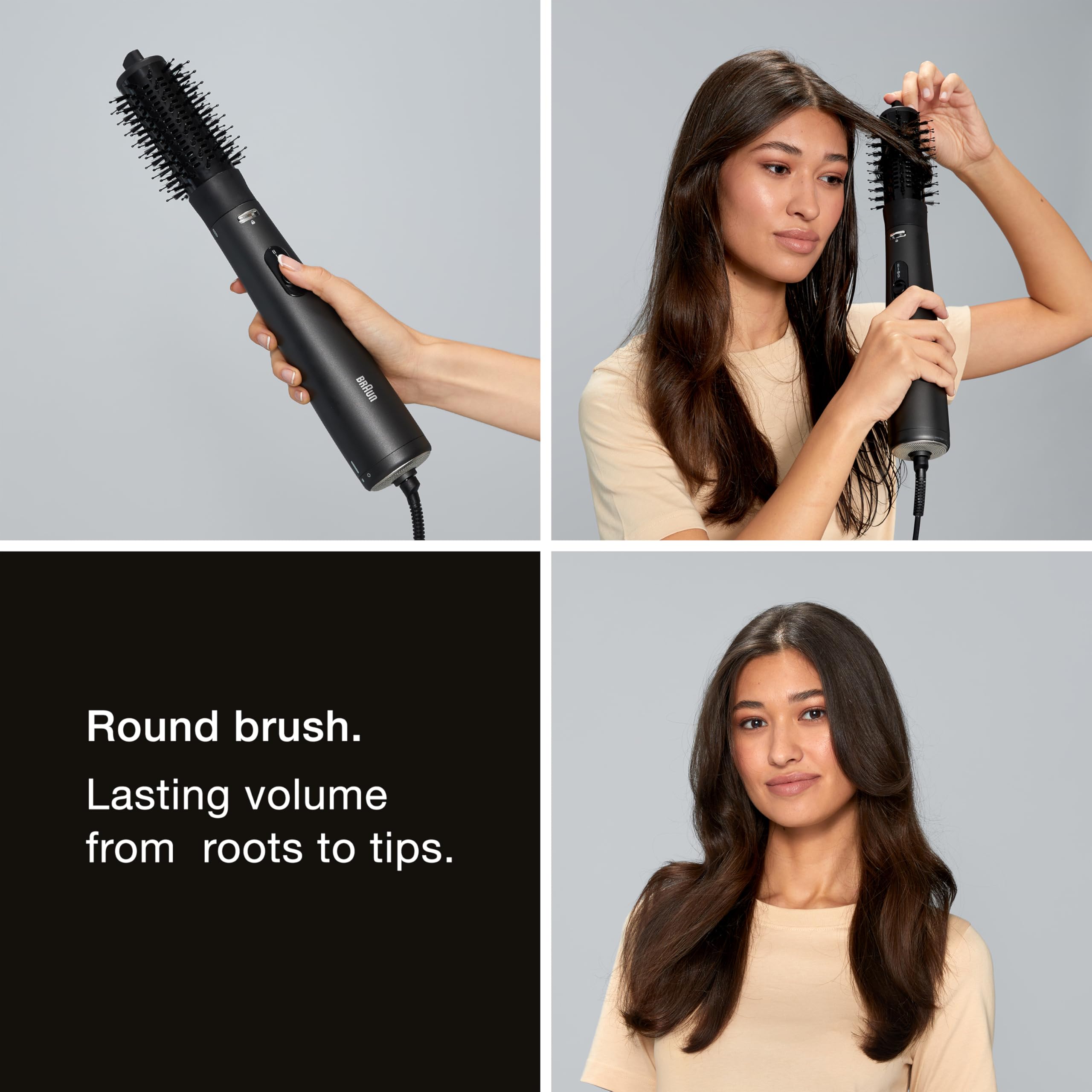 Conair Braun 2-in-1 ionic technology lowers static for shiny hair
