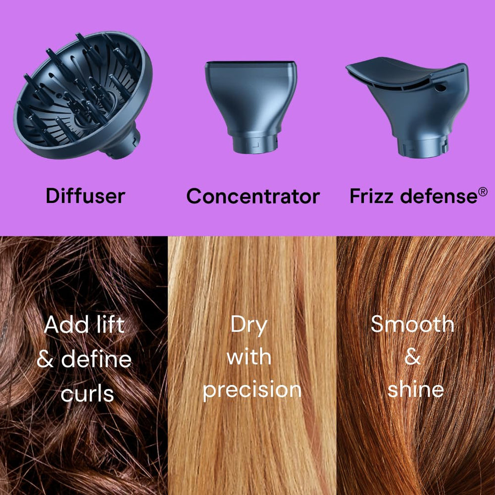 Conair Infiniti PRO 2.0 max temperature 224°F balances speed with hair protection.