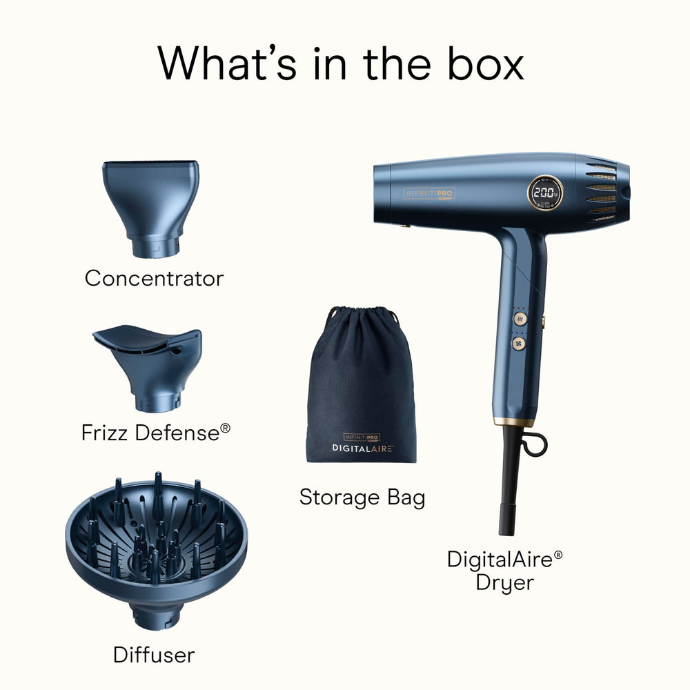 Conair Infiniti PRO 2.0 attachments enable versatile styling options.