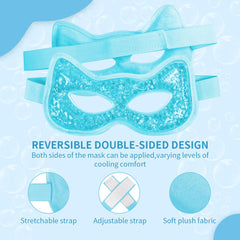 CONBELLA eye mask with adjustable elastic band fits most head sizes securely