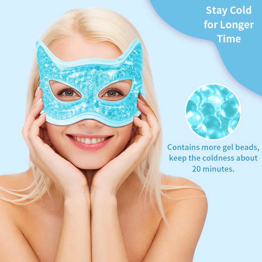CONBELLA eye mask with cat-head open design for comfortable wear during activities